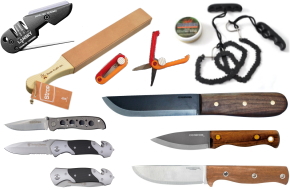 ナイフ、サバイバルキット、チェーンソー、剣 鉈